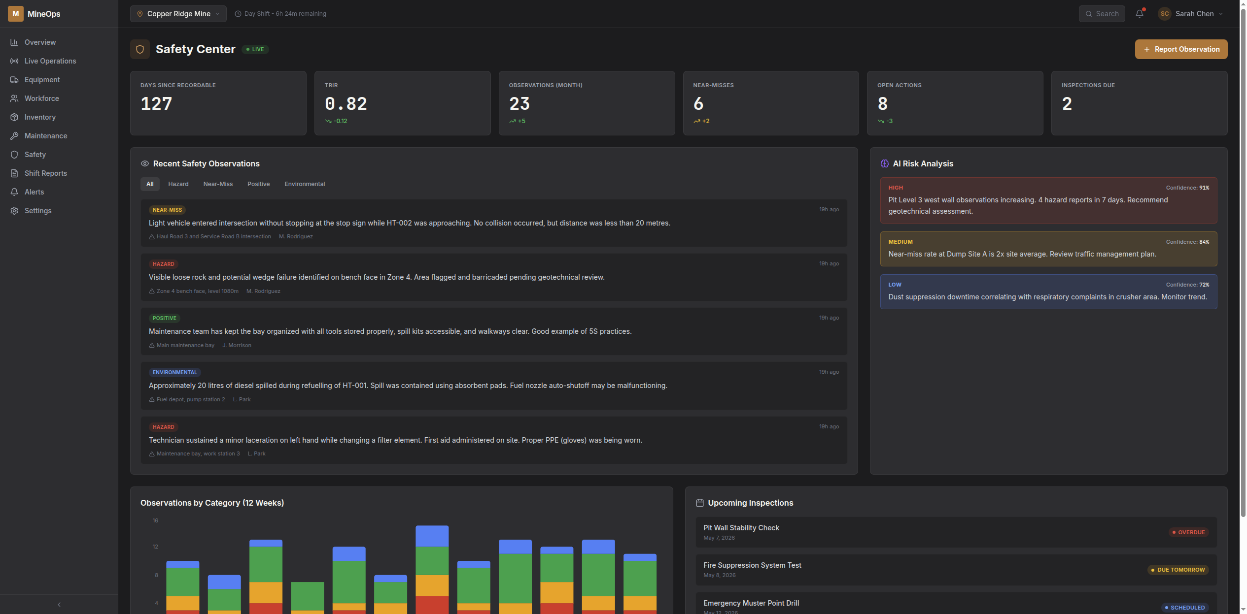Safety Center module screenshot